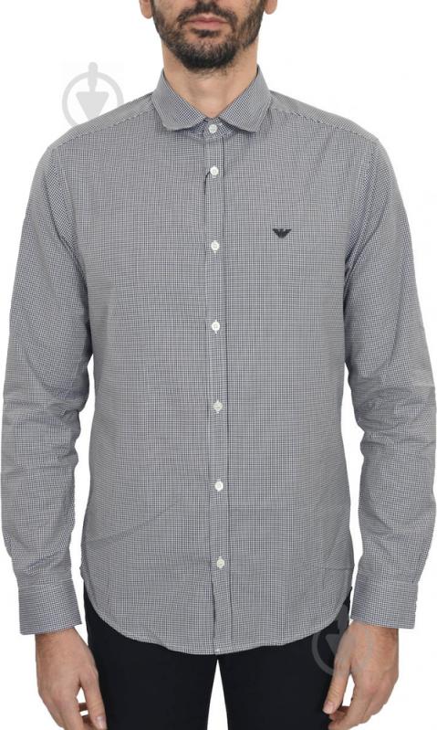 Сорочка Emporio Armani CAMICIA UOMO / MAN SHIRT 8N1C751V04Z-F919 р. S сірий - фото 1