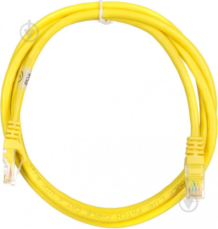 Патч-корд 2E Cat 6 UTP RJ45 26AWG 7/0.16 Cu 2E-PC6COP-150YLW 1,5 м жовтий - фото 1