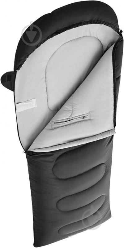 Спальний мішок з подушкою KingCamp Lona 250 Black (2248.65.59)