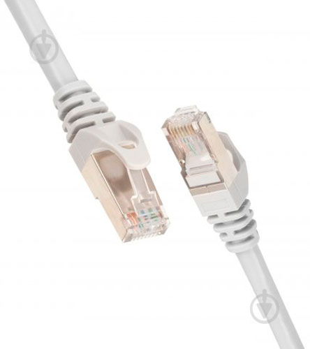 Патч-корд 2E Cat 6,S-FTP,RJ45, 4Х2 27AWG ,7/0.14 Cu, PVC 0,2 м серый - фото 1