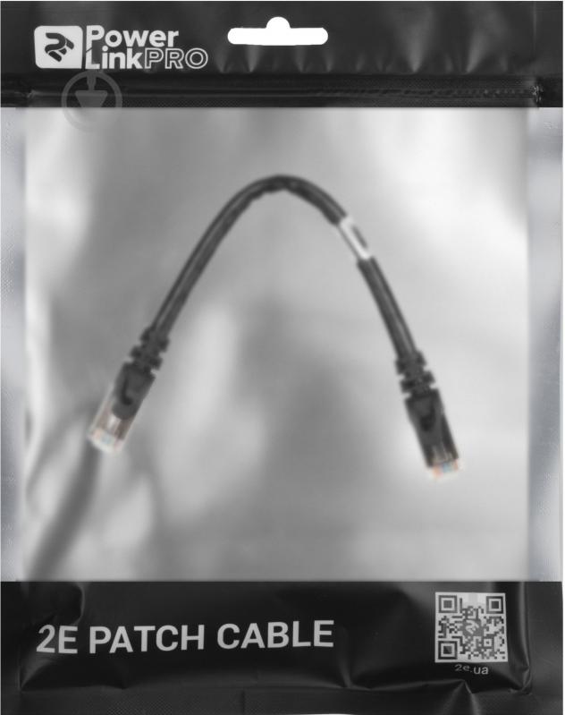 Патч-корд 2E Cat 6 S-FTP RJ45 4Х2 27AWG 7/0.14 Cu 2E-PC6SFTPCOP-020BK 0,2 м черный - фото 3