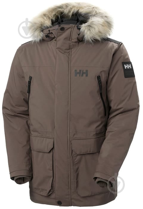 Куртка-парка мужская зимняя Helly Hansen REINE PARKA 53630-755 р.XL коричневая - фото 1