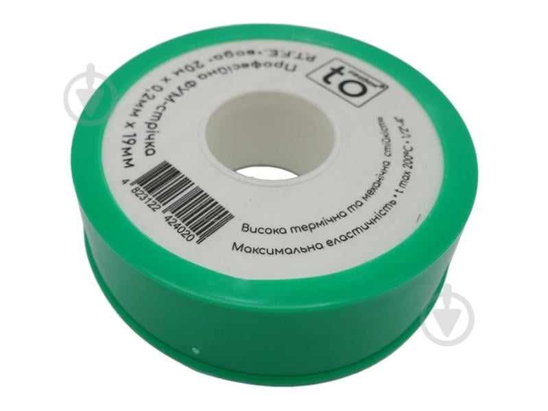 Лента-фум toНАСОСИ 19 мм×0.2 мм×20 м (0.4g/cm3) - фото 1 Лента-фум toНАСОСИ 19 мм×0.2 мм×20 м (0.4g/cm3) - фото 1