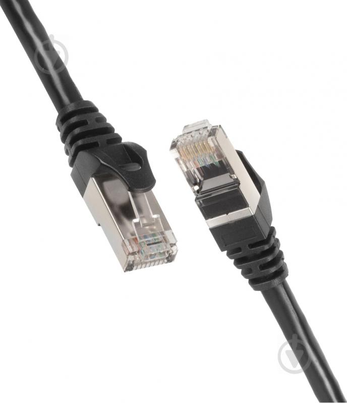 Патч-корд 2E PC6SFTPCOP - 050BK Cat 6 / RJ45 / 27AWG 0,5 м черный - фото 1