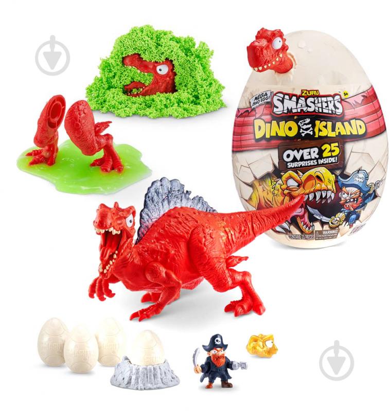 Игровой набор Smashers Smashers Dino Island Surprise Mega Egg Spinosaurus Red 7487B - фото 1