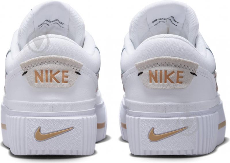 Кроссовки женские демисезонные Nike WMNS COURT LEGACY LIFT FD0558-100 р.37,5 белые - фото 9