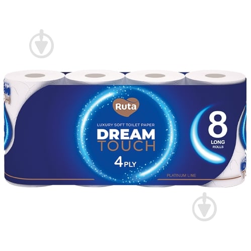 Туалетная бумага Ruta Dream Touch четырехслойная 8 шт. - фото 1