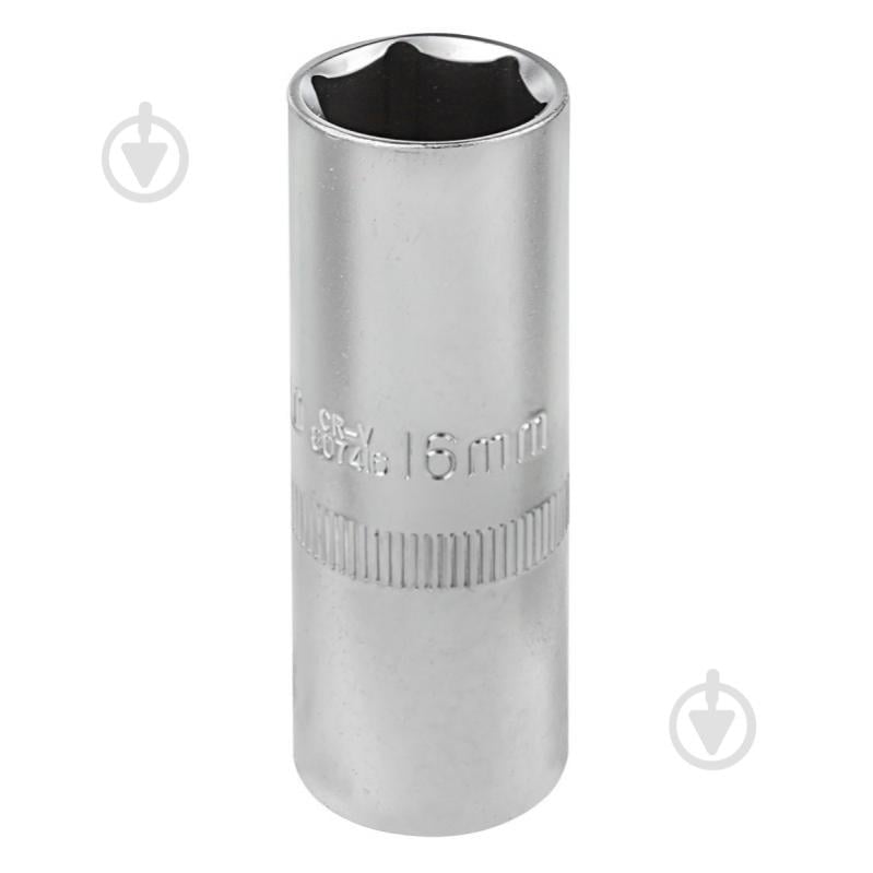 Головка свечная 16 мм 1/2''6 г Forsage 1 шт. F-807416 - фото 1 Головка свечная 16 мм 1/2''6 г Forsage 1 шт. F-807416 - фото 1