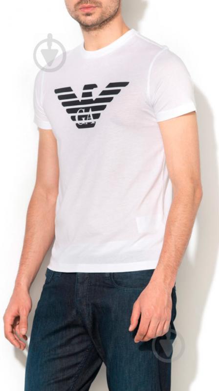 Футболка Emporio Armani T-SHIRT UOMO / MAN T-SHIRT 8N1T991JPZZ-0100 р.XL белый - фото 1