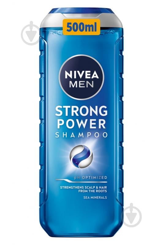 Шампунь NIVEA MEN Strong power 500 мл - фото 1 Шампунь NIVEA MEN Strong power 500 мл - фото 1