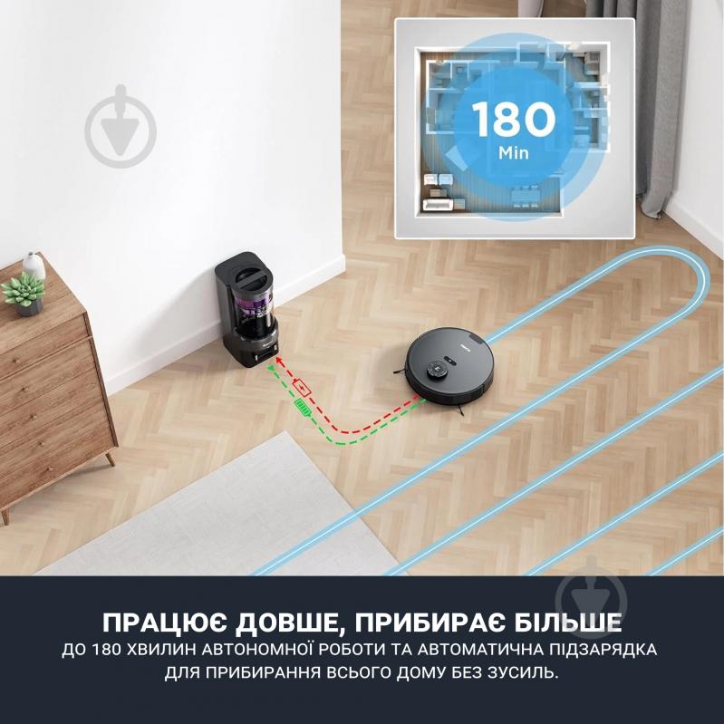 Робот-пилосос мийний Eureka E10S black - фото 7