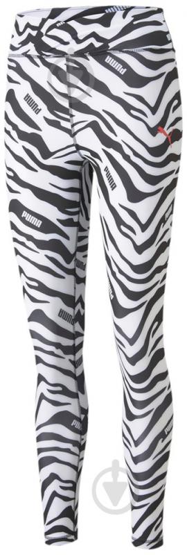 Лосины Puma Modern Sports 7 8 AOP Tights 85591002 р.S черно-белый - фото 1