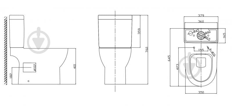 Унитаз-компакт Mixxen DENVER MXMD0793 - фото 2