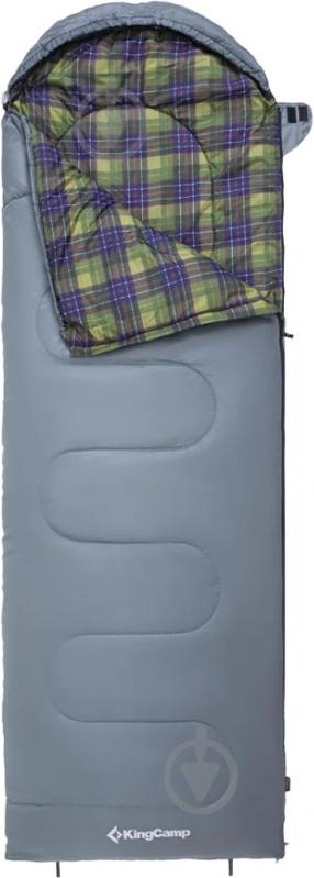 Спальний мішок KingCamp Sevan 250 Grey - фото 1