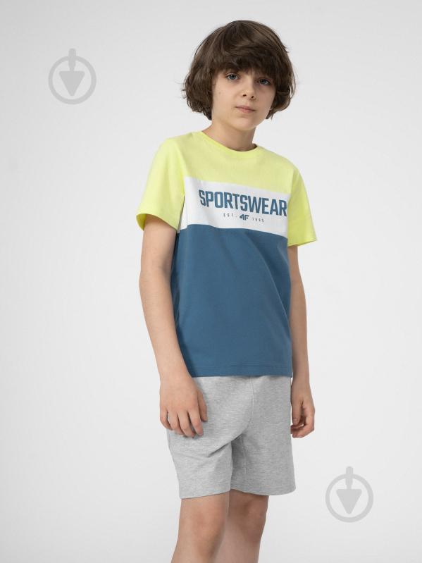 Футболка 4F 4FJSS22TTSHM572-73S р.164 желтый - фото 1
