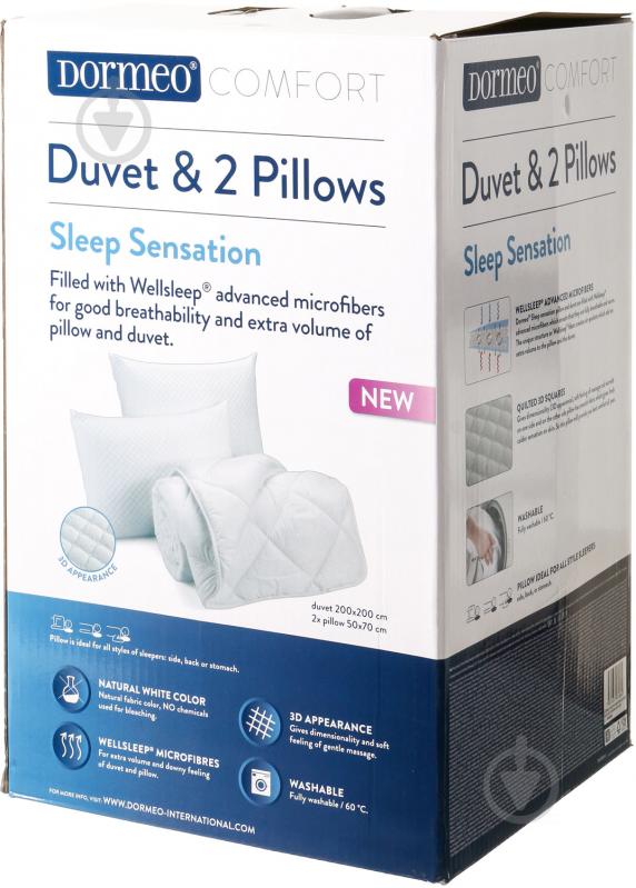 Набор Sleep Sensation одеяло см + 2 подушки 50х70 см 200x200 см Dormeo - фото 6