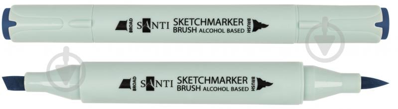 Маркер спиртовой Santi Brush SA-BG7 сине-серый 7 390936 - фото 1