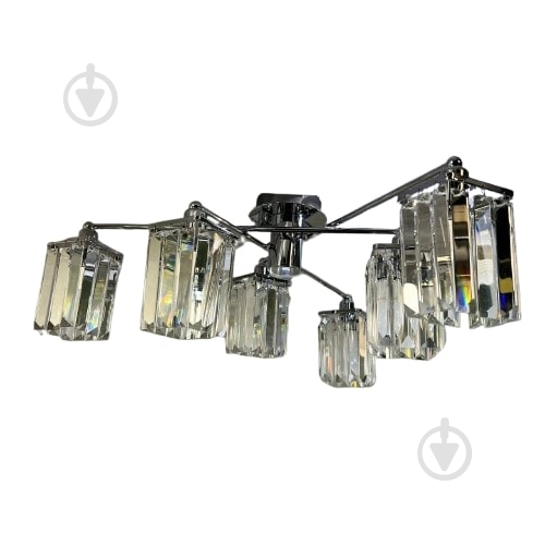 Люстра стельова EVT Lighting 6xE14 кришталевий BAMX-1499049/16 - фото 1