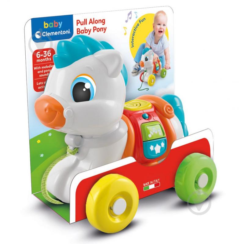 Игрушка-каталка Clementoni Pull Along Baby Pony 17812 - фото 3