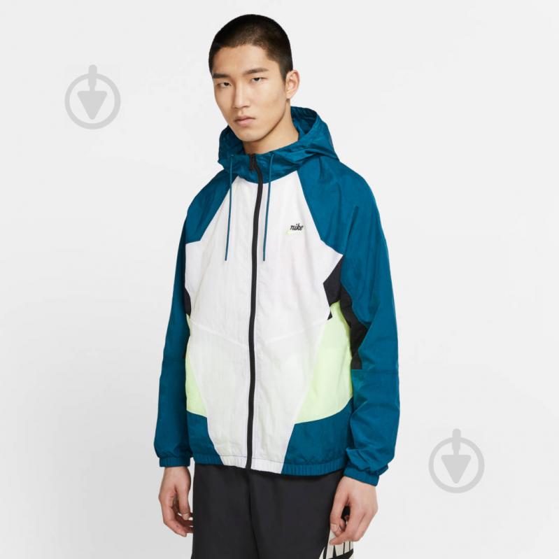 Вітрівка чоловіча Nike M NSW HE WR JKT WVN SIGNATURE CJ4358-499 р.XL біла - фото 4