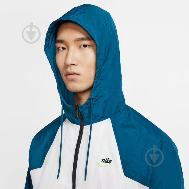 Вітрівка чоловіча Nike M NSW HE WR JKT WVN SIGNATURE CJ4358-499 р.XL біла - фото 6