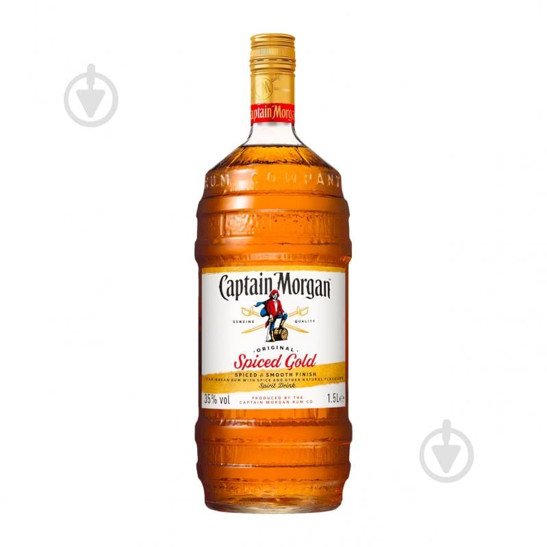 Напиток ромовый Captain Morgan Spiced Gold 1,5 л - фото 1 Напиток ромовый Captain Morgan Spiced Gold 1,5 л - фото 1