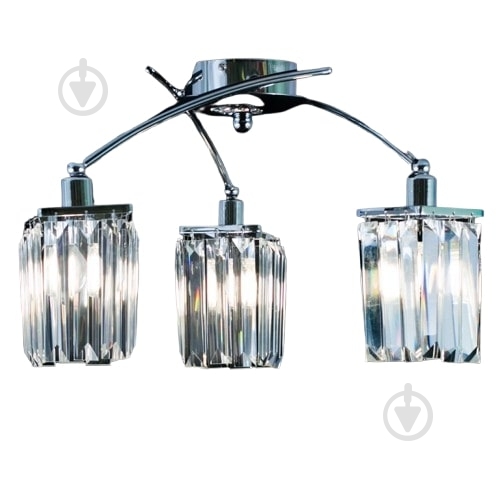 Люстра потолочная EVT Lighting 3xE14 кристальный KD-183030-Sq 12+1 - фото 2