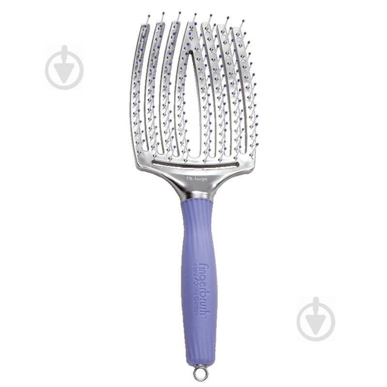 Щітка для волосся Olivia Garden Large Finger Brush BR-FB1PC-L0000 фіолетовий - фото 1