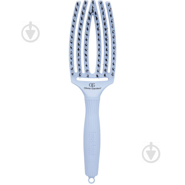 Щетка для волос Olivia Garden Combo Medium Pastel blue Finger Brush Combo Medium OGBFCPB голубой - фото 1