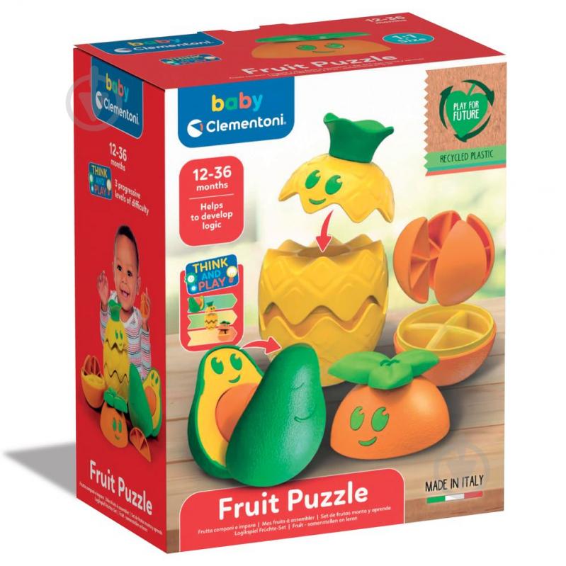 Игрушка-сортер Clementoni Fruit Puzzle 17686 - фото 6