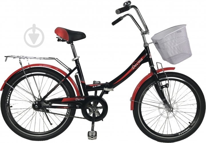 ᐉ Велосипед 24" Titan Десна красно-черный 24TWF21-003683 • Купить в ...