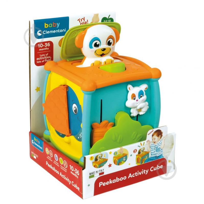 Іграшка розвивальна Clementoni Peekaboo Activity Cube 17672 - фото 4