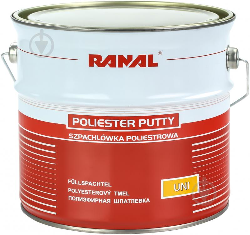 Шпатлевка полиэфирная RANAL UNI 5.7кг - фото 1 Шпатлевка полиэфирная RANAL UNI 5.7кг - фото 1