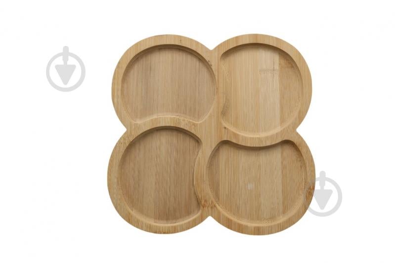 Менажница Eurogold на 4 секций бамбук - фото 1