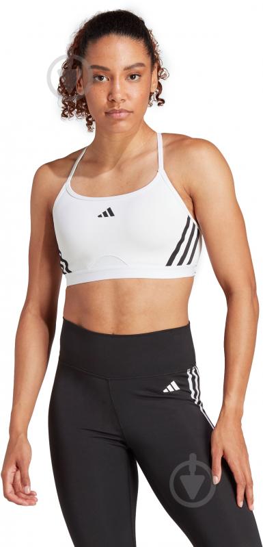 Бра Adidas AERCT LS 3S BRA IU1716 р.L-C/D білий - фото 1