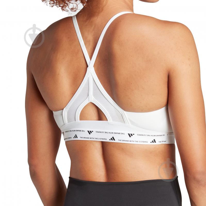 Бра Adidas AERCT LS 3S BRA IU1716 р.L-C/D білий - фото 4