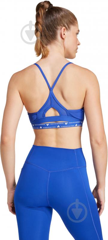 Бра Adidas AERCT LS 3S BRA IY7731 р.L-C/D синій - фото 2