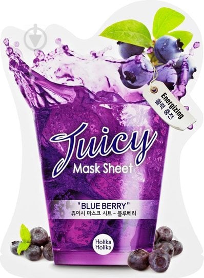 Маска Holika Holika Juicy Mask тканевая с экстрактом черники 20 мл - фото 1