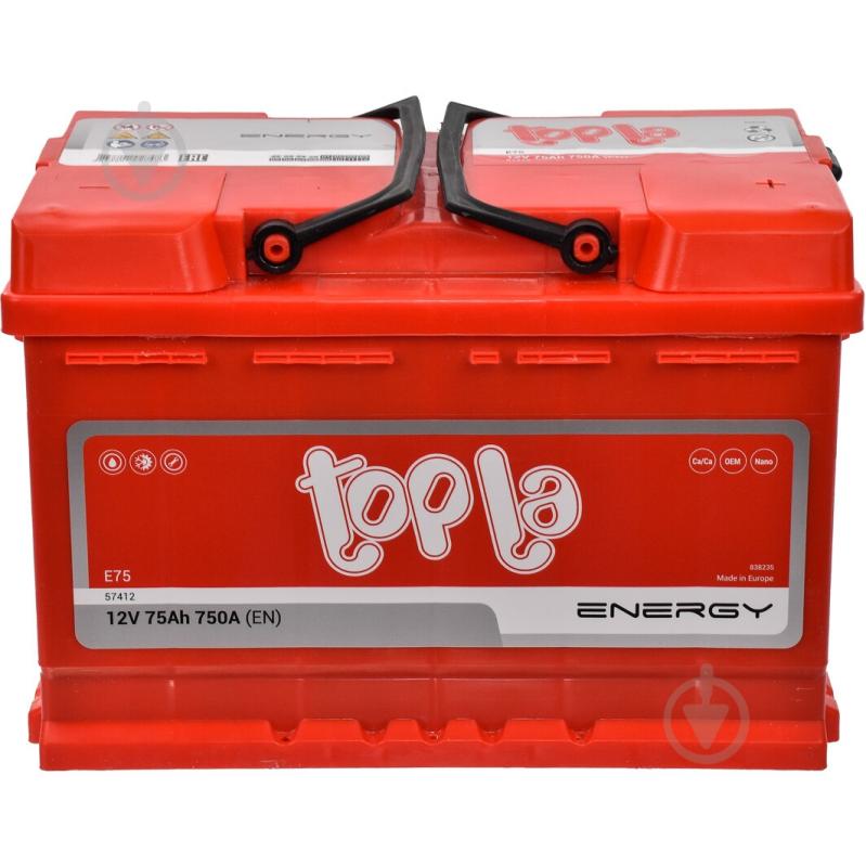 ᐉ Аккумулятор автомобильный Topla Energy 75Ah 750A 12V 108075 ...