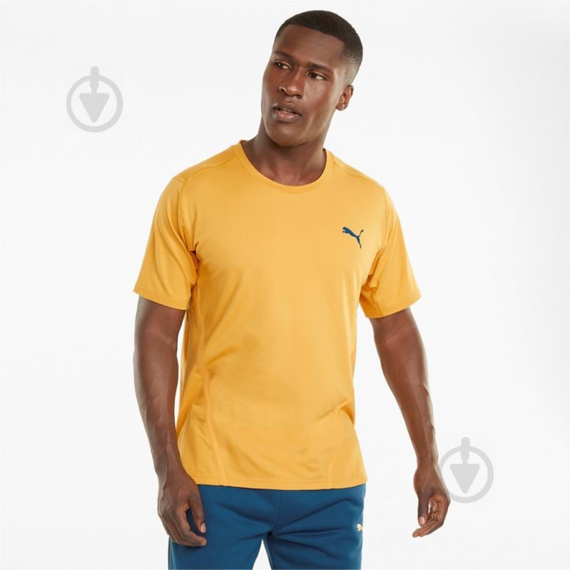 Футболка Puma TRAIN CLOUDSPUN BND SS TEE 52087337 р.L желтый - фото 3