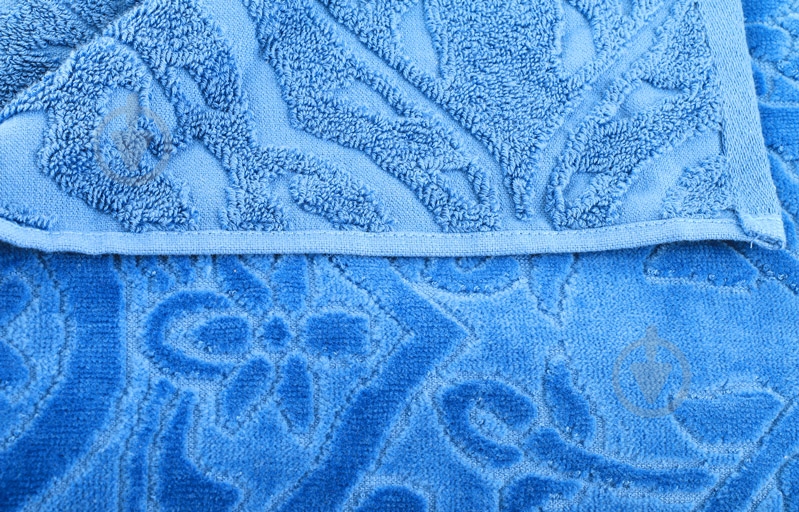 Полотенце Жаккард-велюр 70x140 см синий La Nuit - фото 2
