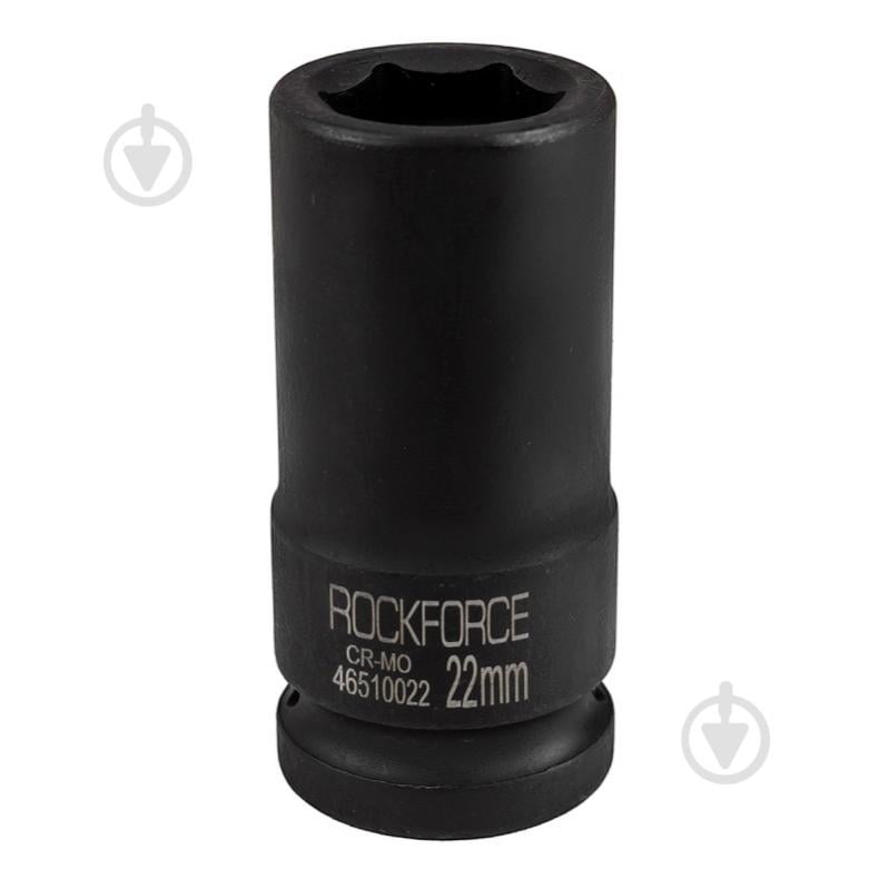 Головка ударная глубокая 22 мм 3/4''6 г Rock FORCE 1 шт. RF-46510022 - фото 1