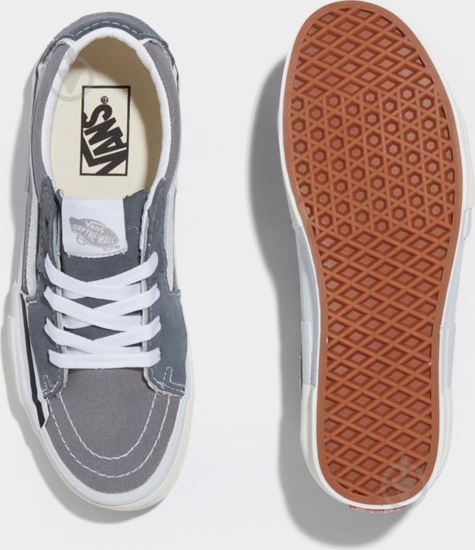 Кеды Vans SK8-LOW RECONSTRUCT VN0009QSGRY1 р.40 серый - фото 3