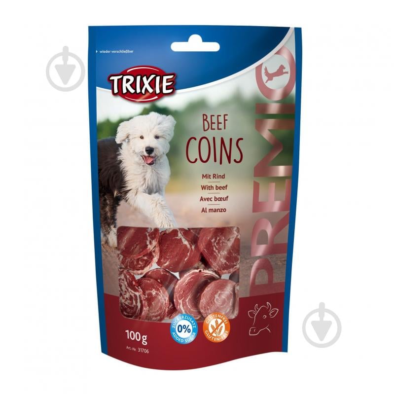 Ласощі Trixie PREMIO Beef Coins з яловичиною 100 г - фото 1