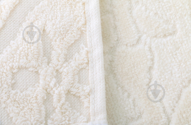 Рушник Жакард-велюр 50x90 см молочний La Nuit - фото 2 Рушник Жакард-велюр 50x90 см молочний La Nuit - фото 2