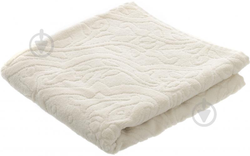 Рушник Жакард-велюр 50x90 см молочний La Nuit - фото 1 Рушник Жакард-велюр 50x90 см молочний La Nuit - фото 1