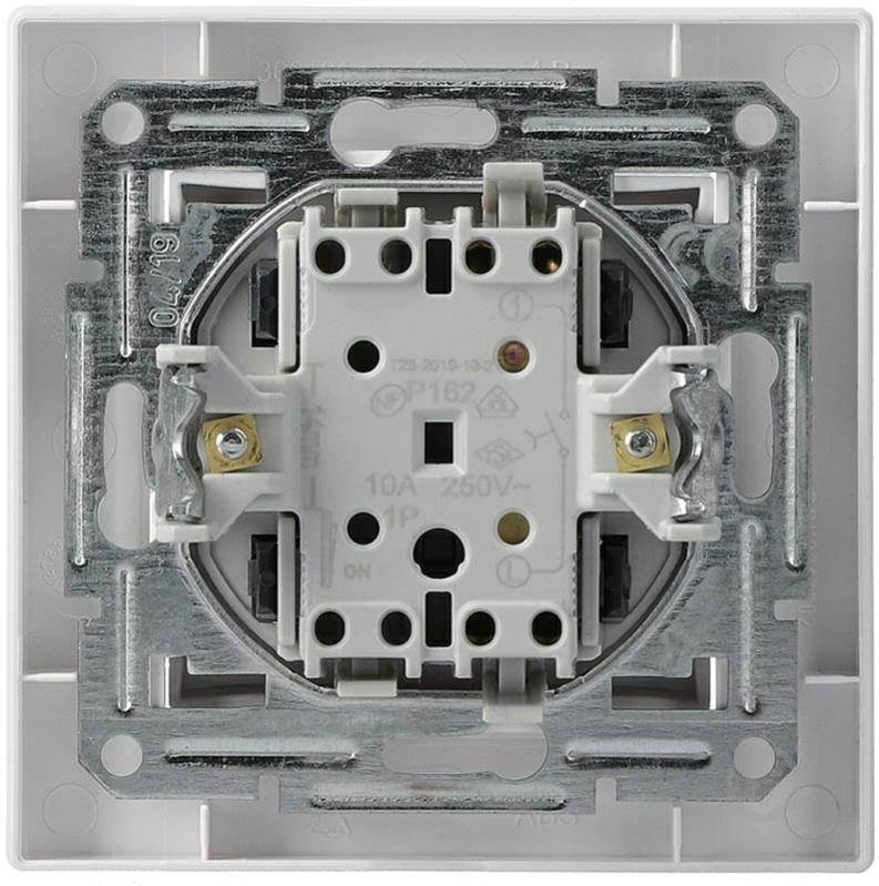Выключатель кнопочный одноклавишный Schneider Electric Asfora без подсветки белый EPH0700121 - фото 4 Выключатель кнопочный одноклавишный Schneider Electric Asfora без подсветки белый EPH0700121 - фото 4