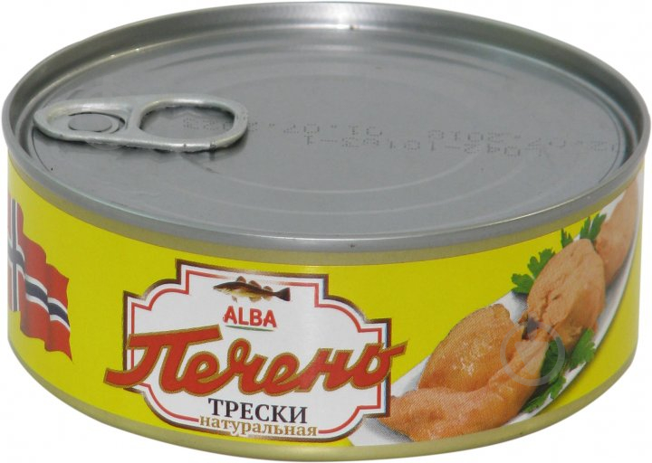 Печінка тріски ТМ ALBA FISH натуральна 240 г - фото 1