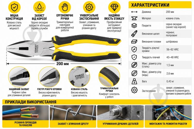 Плоскогубцы Stanley Control Grip STHT0-74367 - фото 4