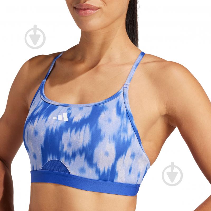 Бра Adidas AER LS AOP BRA JF3168 р.M-A/B фіолетовий - фото 3